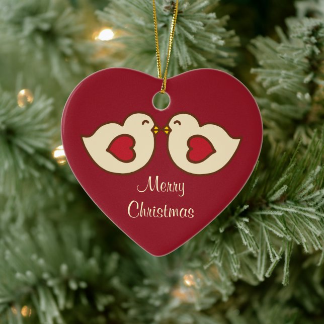 Enfeite de Natal de Pássaros do Amor (Árvore)