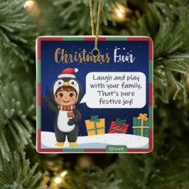 Enfeite de Natal de Pinguim