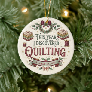Enfeite de Natal de Quilter Personalizado