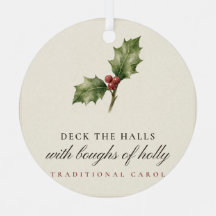 Enfeite de Natal Deck the Halls