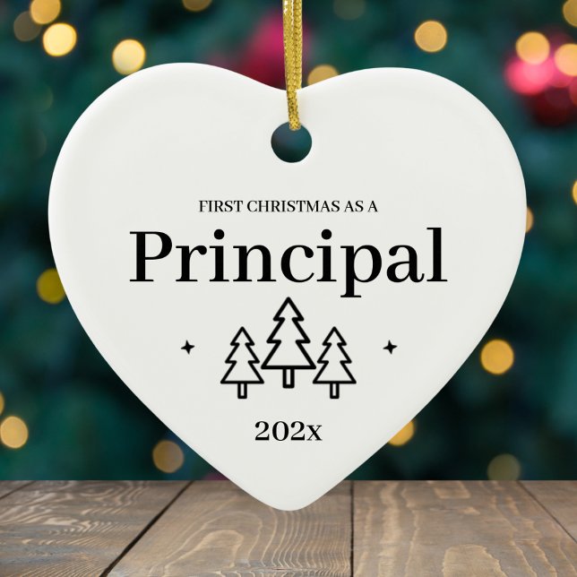 Enfeite de Natal Diretor Escolar 2026 (Principal New Job First Christmas Ornament
)