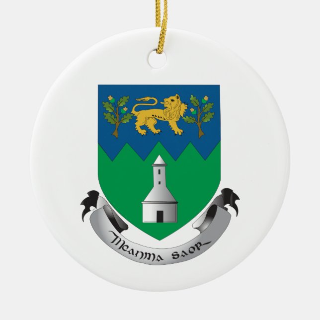 Enfeite de Natal do Condado de Wicklow Irlanda (Frente)