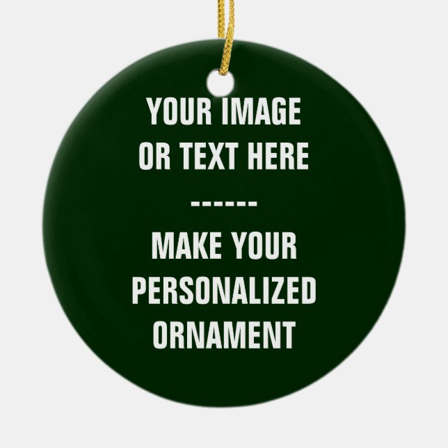 Enfeite de Natal em Cerâmica com Foto - Ideia de P (Frente)