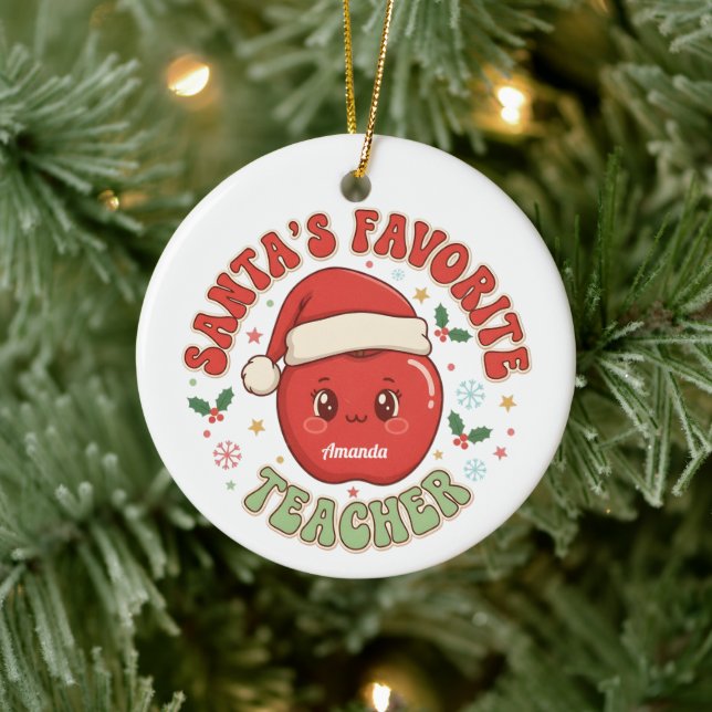Enfeite de Natal engraçado do professor favorito d (Árvore)