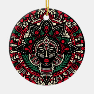 Enfeite de Natal Espírito Theyyam