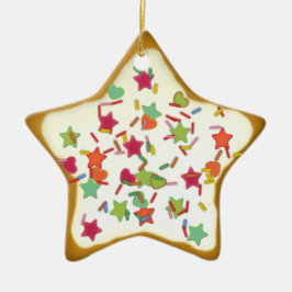 Enfeite de Natal Estrela “Biscoito de Natal” Var05