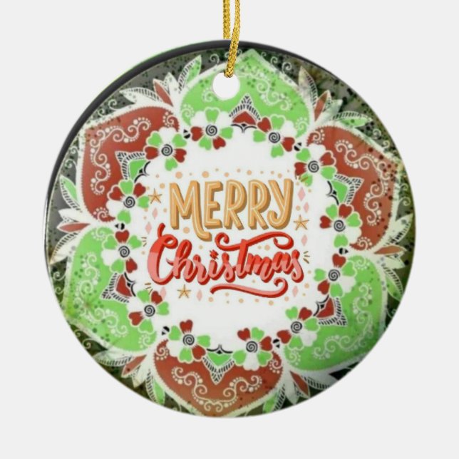 Enfeite de Natal feliz  (Frente)