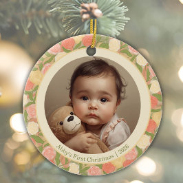 Enfeite de Natal Floral Personalizado para o Prime