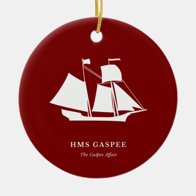 Enfeite de Natal — HMS Gaspee (Frente)