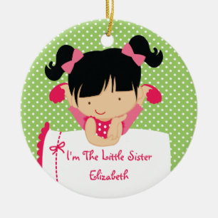 Enfeite de Natal Irmãzinha Menina Loira Doce
