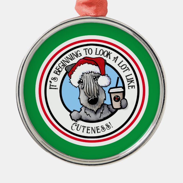 Enfeite de Natal KiniArt Cesky Terrier (Frente)