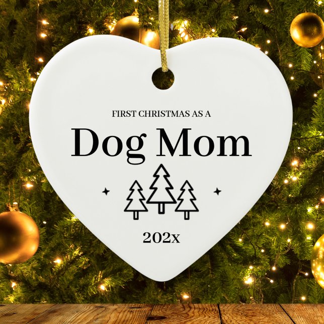 Enfeite de Natal Mãe de Cachorro 2026 (Dog Mom First Christmas Ornament
)
