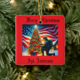 Enfeite de Natal Militar