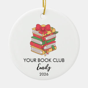 Enfeite de Natal para Leitor Bibliotecário Profess