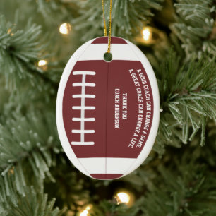 Enfeite de Natal para Treinador de Futebol Obrigad