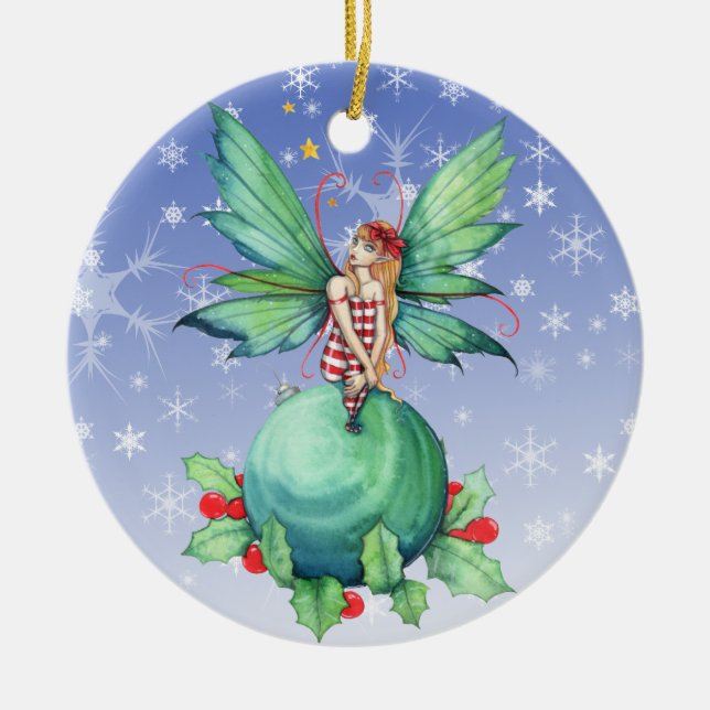 Enfeite de Natal Pequena Fada (Frente)