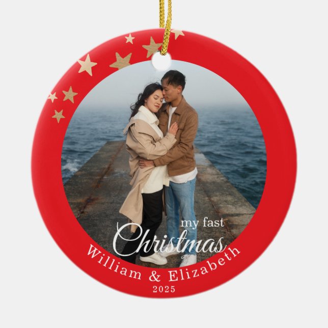 Enfeite de Natal Personalizado (Frente)