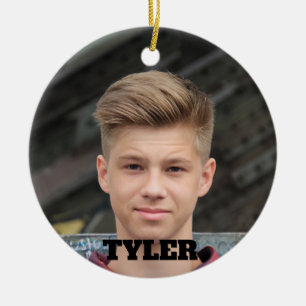 Enfeite de Natal personalizado com foto