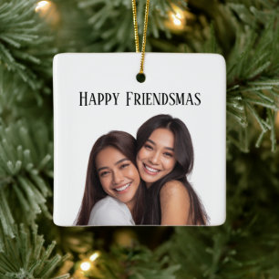 Enfeite de Natal Personalizado com Foto do Amigo F