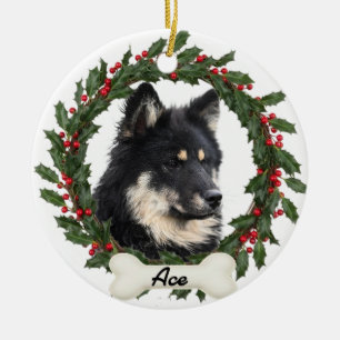 Enfeite de Natal Personalizado com Foto do seu Cac