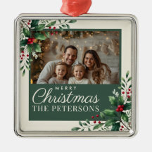 Enfeite de Natal Personalizado com Foto e Creme Bo