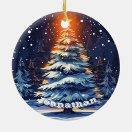 Enfeite de Natal Personalizado com Luz