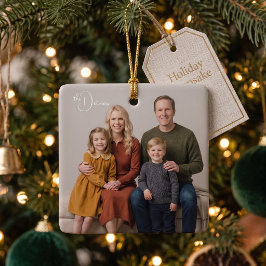 Enfeite de Natal Personalizado em Forma de Quadrad