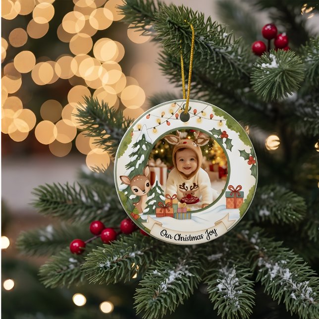 Enfeite de Natal Personalizado | Lembrança de Foto (Criador carregado)