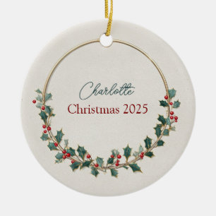 Enfeite de Natal Personalizado Luxo Discreto