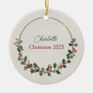 Enfeite de Natal Personalizado Luxo Discreto