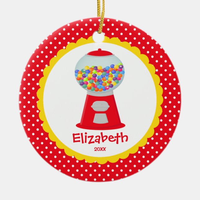 Enfeite de Natal Personalizado Menina Gumball Fofo (Frente)
