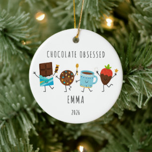 Enfeite de Natal Personalizado para Amante de Choc