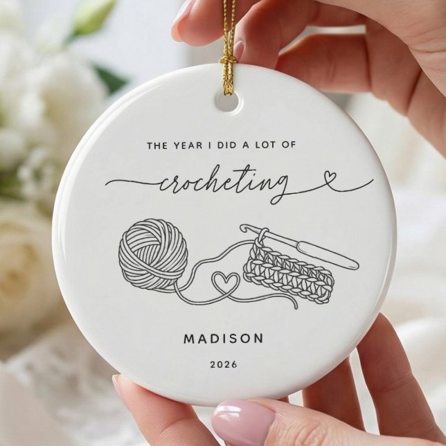 Enfeite de Natal Personalizado para Amante de Croc (Criador carregado)