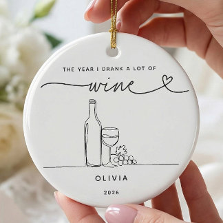Enfeite de Natal Personalizado para Amantes de Vin