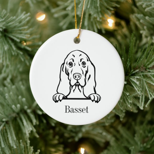 Enfeite de Natal Personalizado para Cachorro Basse (Árvore)