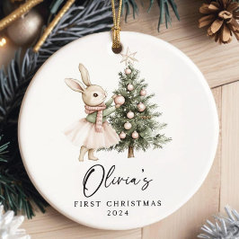 Enfeite de Natal Personalizado para Menina de Prim