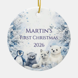 Enfeite de Natal personalizado para o primeiro Nat