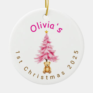 Enfeite de Natal personalizado para o primeiro Nat