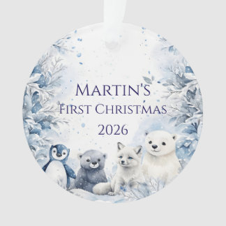 Enfeite de Natal personalizado para o primeiro Nat