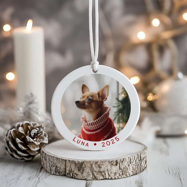 Enfeite de Natal Personalizado para Pet – Foto Per (Criador carregado)