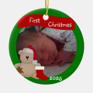 Enfeite de Natal Personalizado Primeiro Natal do U