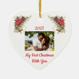 Enfeite de Natal personalizável para o primeiro Na