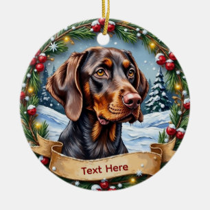 Enfeite de Natal Pointer Alemão de Pelo Curto