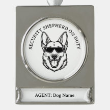 German Shepherd Security Ornament