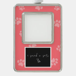 Enfeite De Natal Prateado Com Foto Ornamento Personalizado por Encapsulamento