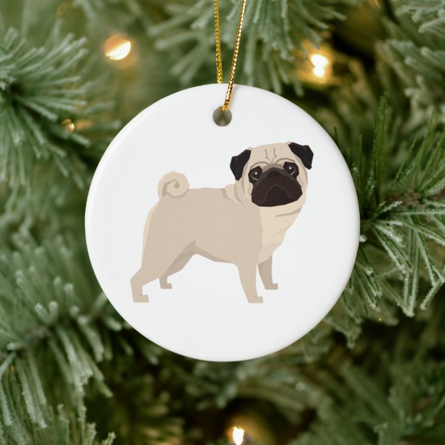 Enfeite de Natal Pug (Árvore)