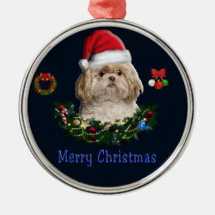 Enfeite de Natal Shitzu