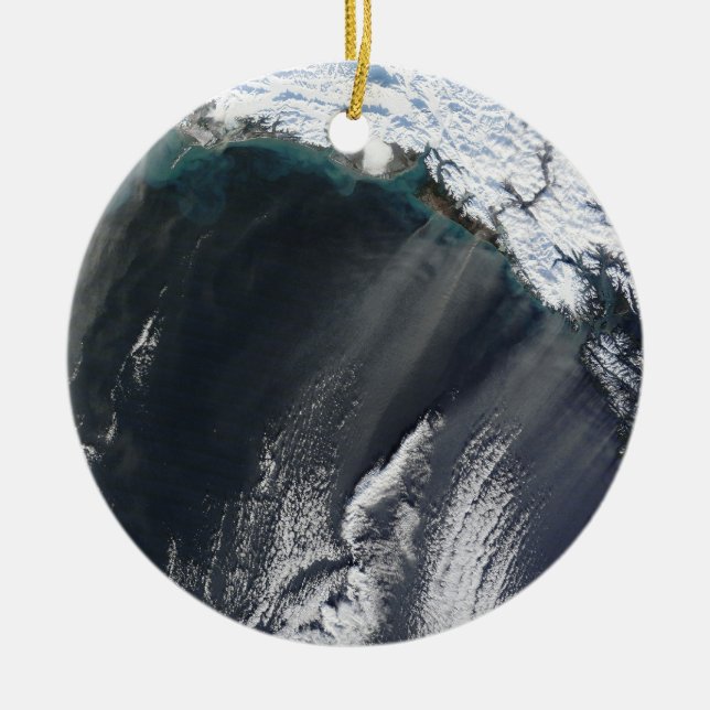 Enfeite de Natal Tempestade de Poeira do Alasca (Frente)