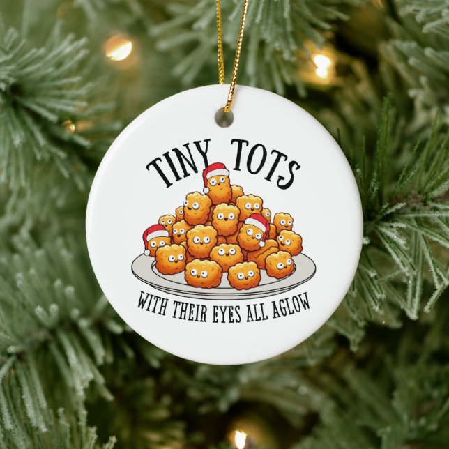 Enfeite de Natal Tiny Tots | Tator Tot Piada de Co (Árvore)