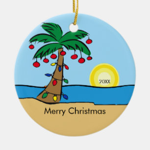 Enfeite de Natal Tropical de Palmeira